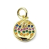 Brass Micro Pave Cubic Zirconia Pendants KK-H475-15G-03-1