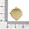 Brass Micro Pave Cubic Zirconia Pendants ZIRC-I070-039G-3