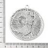 Tibetan Style Alloy Big Pendants TIBEP-F077-01B-3