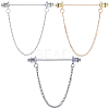 Zinc Alloy Hanging Chain Brooches FIND-GF0006-87D-1