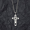 201 Stainless Steel Pendant Necklaces for Man NJEW-Q336-03B-P-2
