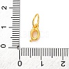 925 Sterling Silver Letter Charms with Jump Rings STER-R008-01G-Q-3