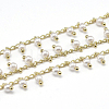 Handmade Imitation Pearl ABS Beaded Chains CHC-O003-12G-2