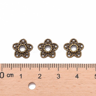 Tibetan Style Alloy Bead Caps LS-K0P34071-1