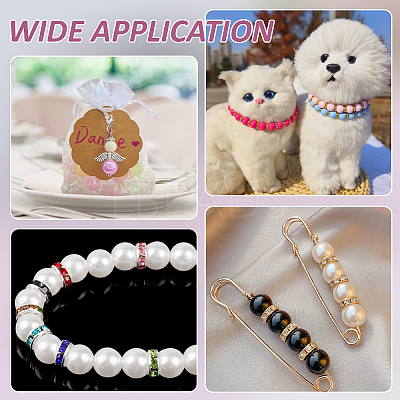 160Pcs 10 Colors Brass Rhinestone Spacer Beads RB-ME0001-02-1