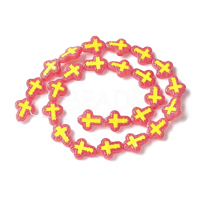 Baking Paint Glass Enamel Beads BLOW-D300-06U-1