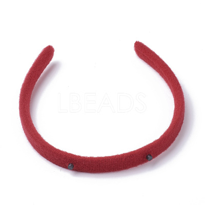 Hair Accessories Plain Plastic Hair Band Findings OHAR-S195-04B-1