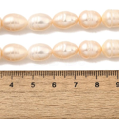 Natural Cultured Freshwater Pearl Beads Strands PEAR-I007-01E-01B-1