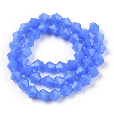 Imitation Jade Glass Beads Strands EGLA-A039-J6mm-D04-1