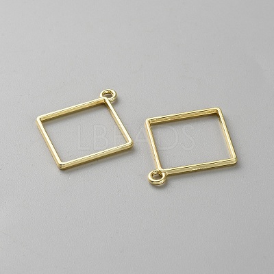 Alloy Rhombus Pendants LS-PALLOY-WH0048-28-1
