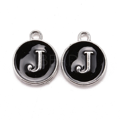 Platinum Plated Alloy Charms X-ENAM-S118-02J-P-1