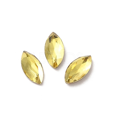 Glass Rhinestone Cabochons RGLA-P037-09A-D226-1