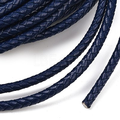 Braided Leather Cord with Core WL-F009-5mm-05-1