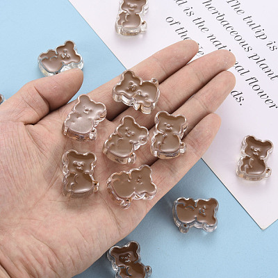Transparent Acrylic Beads X-MACR-S374-07A-01-1