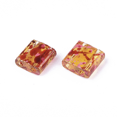 2-Hole Transparent Glass Seed Beads SEED-S023-30C-10-1