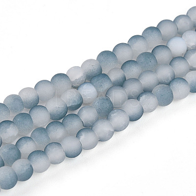 Crackle Glass Beads Strands GLAA-N009-4mm-06-1