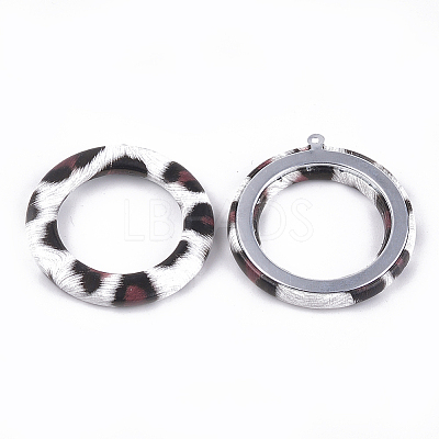 Imitation Leather Pendants WOVE-S118-08E-1
