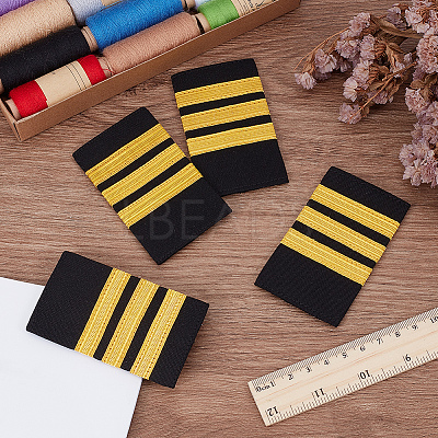 Silk Aviation Epaulette AJEW-CY0002-53A-1