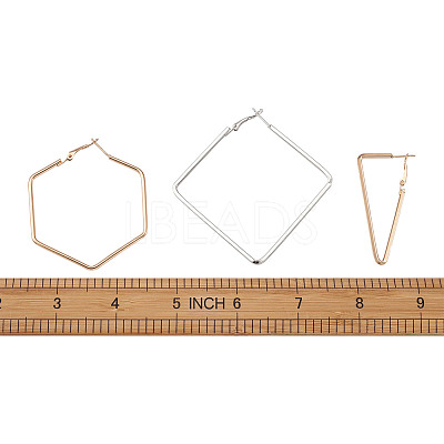 Iron Hoop Earrings EJEW-TA0010-07-1