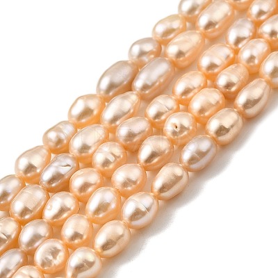 Natural Cultured Freshwater Pearl Beads Strands PEAR-I007-01P-02-1