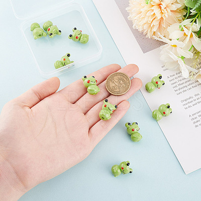10Pcs Handmade Lampwork Beads LAMP-GO0001-17-1