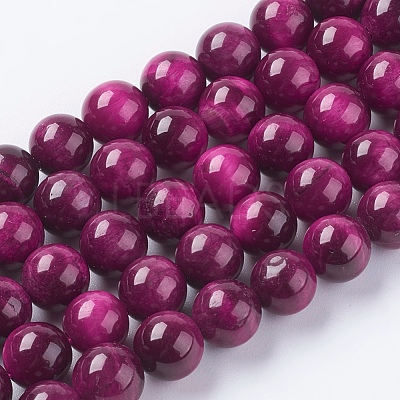 Natural Tiger Eye Beads Strands G-G544-8mm-02-1
