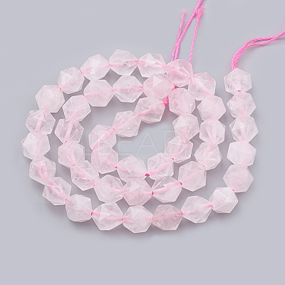 Natural Rose Quartz Beads Strands G-S332-10mm-013-1