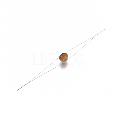 Iron Big Eye Beading Needles TOOL-N006-03-1