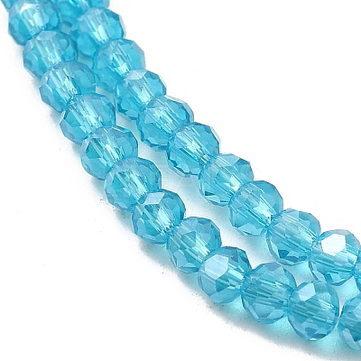 Electroplate Glass Beads Strands EGLA-D020-3x2mm-41-1