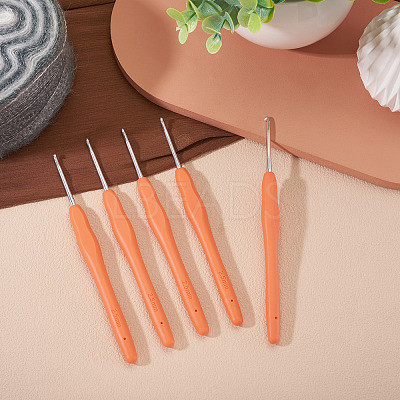 TPR Handle Aluminum Crochet Hook Needles TOOL-TA0001-13F-1