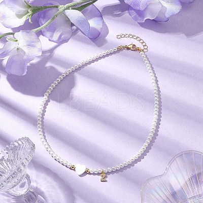 Brass Micro Pave Grade AAA Cubic Zirconia Letter Pendant Necklaces NJEW-JN04771-26-1