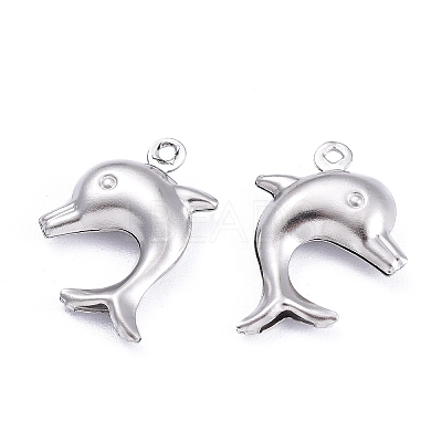 Tarnish Resistant Dolphin 304 Stainless Steel Pendants LS-X-STAS-I045-29-1