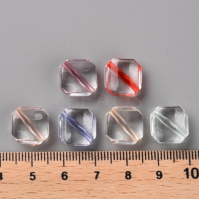 Transparent Acrylic Beads TACR-S154-08A-1