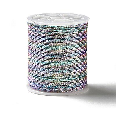 12 Rolls Polyester Metallic Threads OCOR-E026-08-1