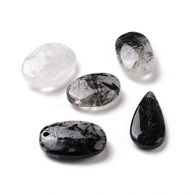 Natural Rutilated Quartz Pendants G-G694-M-01-1