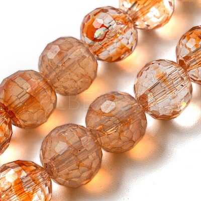 Baking Paint Glass Bead Strands GLAA-G116-02-1