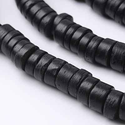 Dyed Natural Coconut Disc Bead Strands X-COCB-O003-07A-1