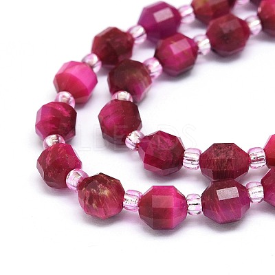 Natural Tiger Eye Beads Strands G-O201B-29-1