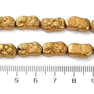Electroplated Synthetic Non-magnetic Hematite Beads Strands G-F767-03B-1