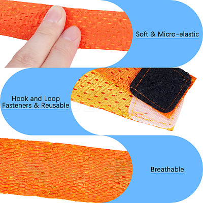 8Pcs 4 Colors Cloth Jersey Sleeve Bands AJEW-CP0005-97-1