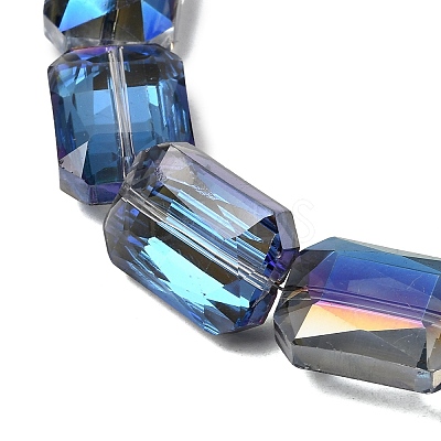 Electroplated Glass Beads EGLA-H002-A-11-1