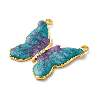 304 Stainless Steel Enamel Pendants STAS-S163-01D-G-1