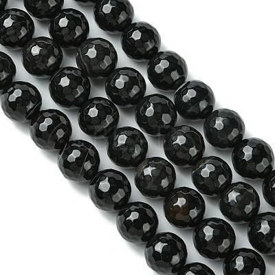 Natural Onyx Round Beads Strand G-L084-12mm-28-1