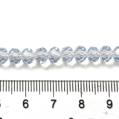 Transparent Baking Paint Glass Beads X1-DGLA-A034-T6mm-D13-1