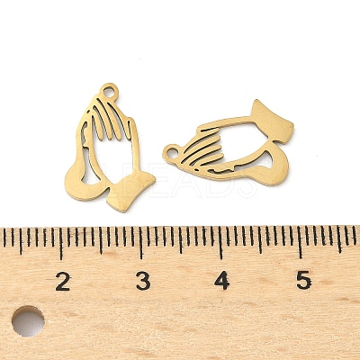 201 Stainless Steel Laser Cut Pendants STAS-P428-12G-1