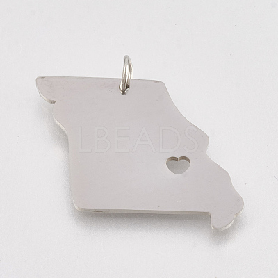 Non-Tarnish 201 Stainless Steel Pendants X-STAS-T038-89-1