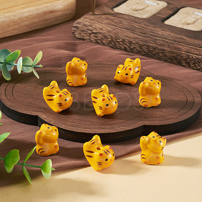 8Pcs 2 Styles Handmade Porcelain Beads PORC-TA0001-82-1