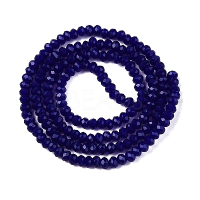 Opaque Solid Color Imitation Jade Glass Beads Strands LS-EGLA-A044-P1mm-D07-1