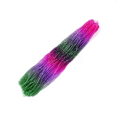 Gradient Color Baking Paint Glass Bead Strands X1-DGLA-A039-T2mm-A09-1
