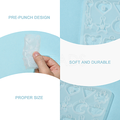 1Pc DIY Pendant Silicone Molds DIY-CJ0002-10-1